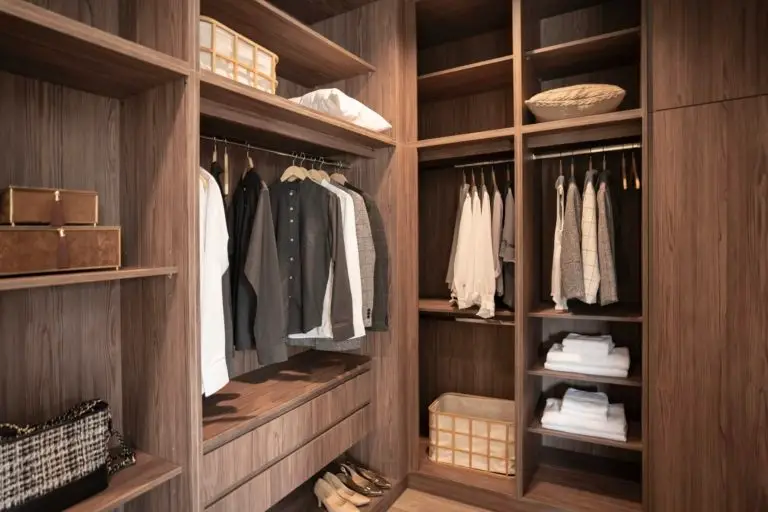 walk in closet of gentle man