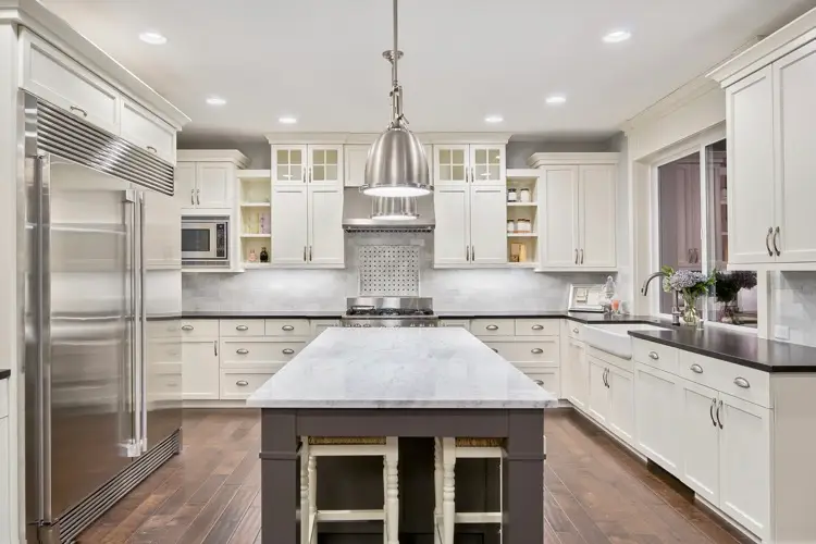 kitchen interior in new luxury home