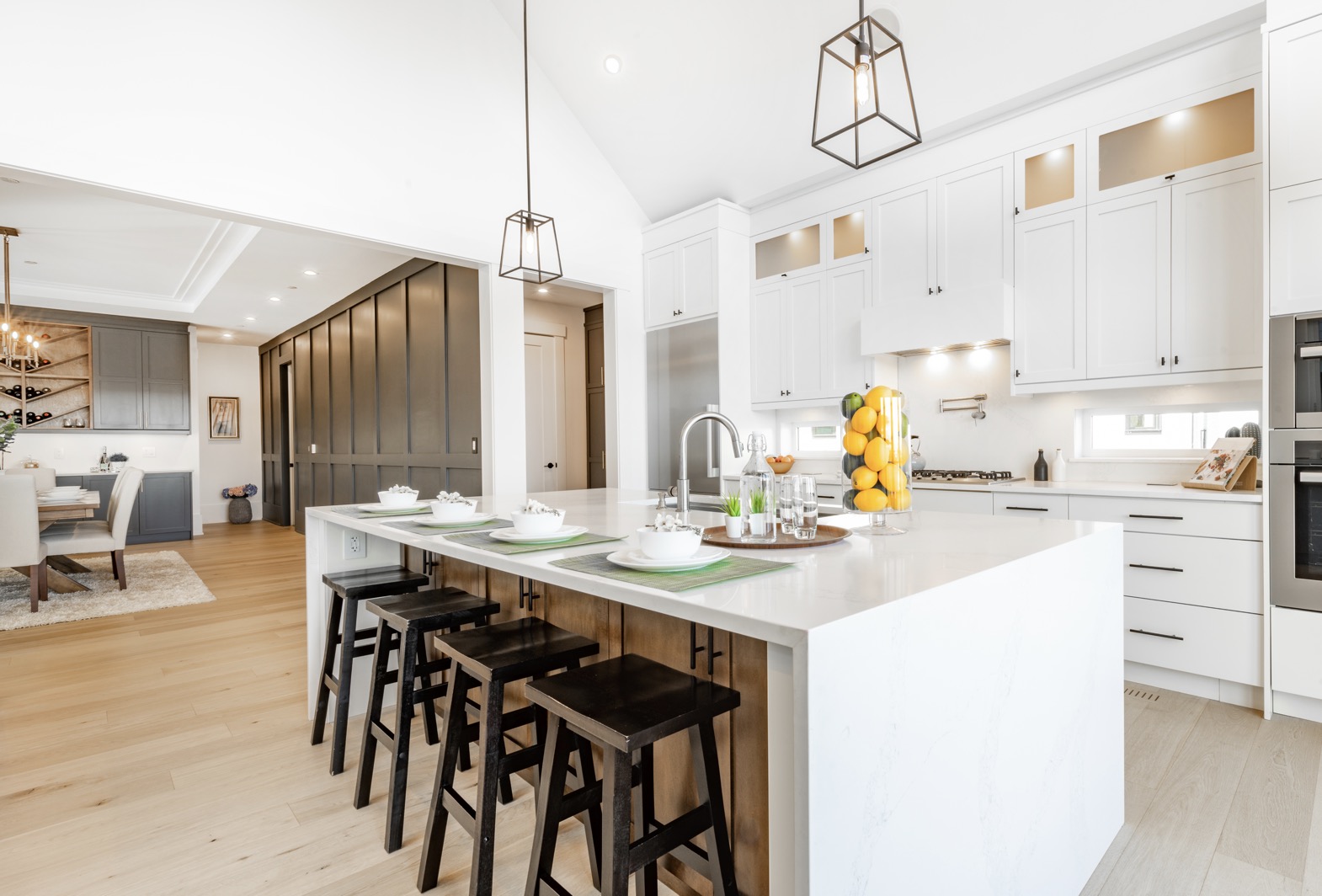 bright, spacious and modern farmhouse style kitchen